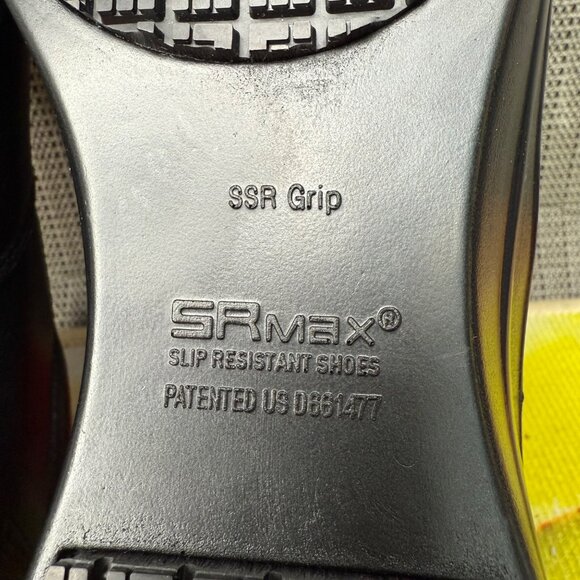 SR Max Womens Size 7 Black Albany Max Trax Leather Slip Resistant Loafer Shoes - Picture 5 of 8